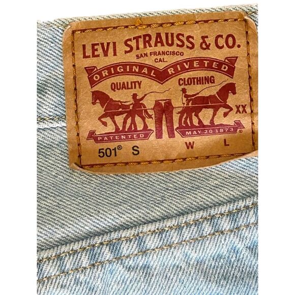 Levi's 501 Skinny High Rise Button Fly Women's Jeans 28x28L - Picture 8 of 8